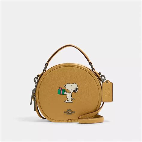 coach crossbody handbags peanuts collection.